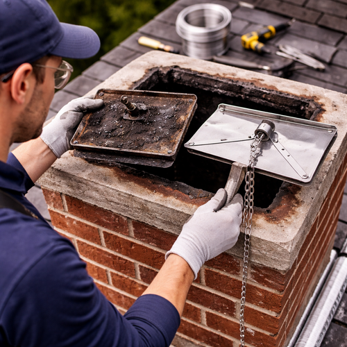 chimney damper replacement